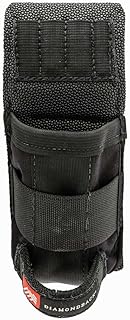 The Diamondback Bossman Compact Tool Pouch, Black | Holds Utility Knife, Chisel, Small Tools, Tape Measure, Hammer Loop, Drill Bit Holder | for Carpenters Framers Electricians | 9.5