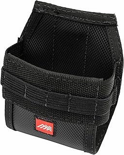 Easy-Release Tape Holster - Large | Fits 35' Tape Measure | 8 Elastic Pockets for Tools | Durable Nylon with Quick-Access Bottom | Heavy-Duty 2
